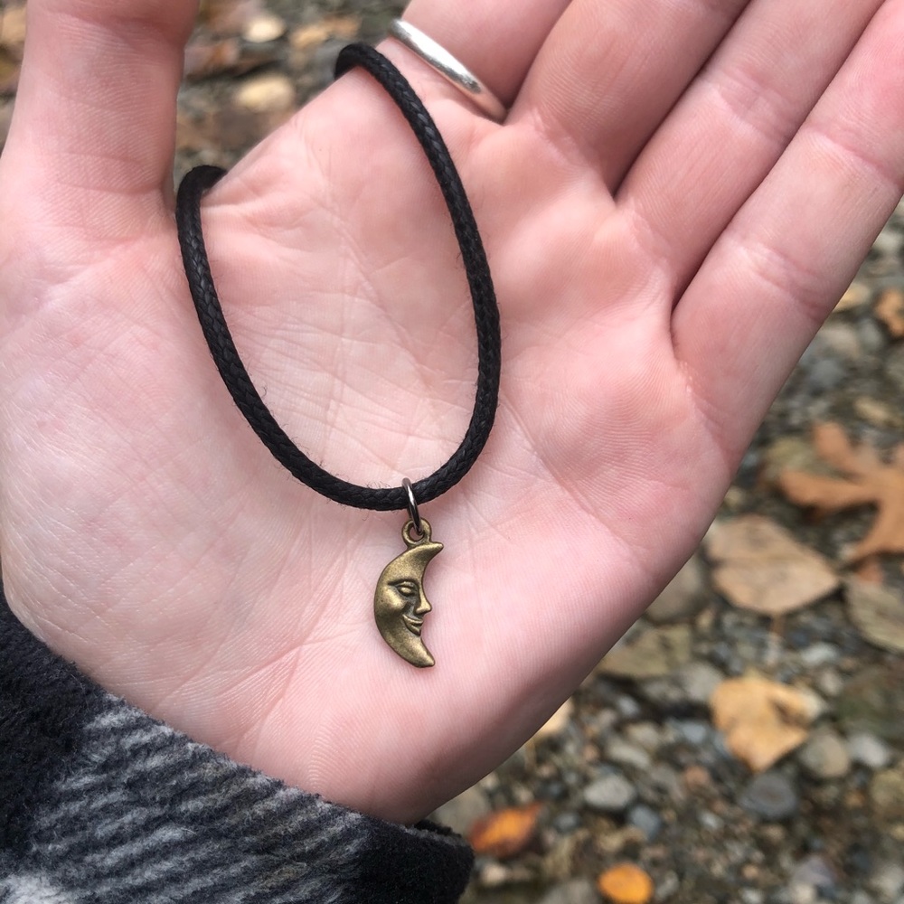Moon Charm Pendant Necklace
